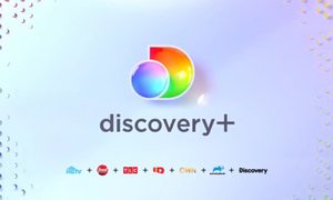 La imagen muestra el logo del nuevo servicio de streaming Discovery Plus.