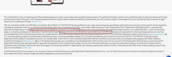Fechas clave de reserva del Galaxy S21.