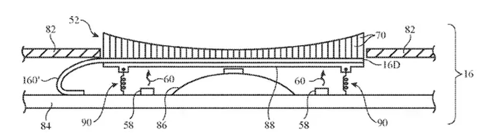 Patente del futuro teclado de Apple