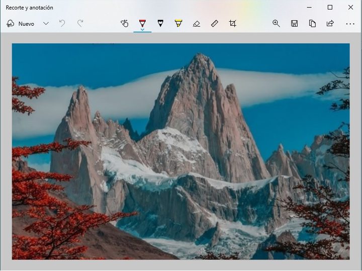 App Recorte y Anotación de Windows 10