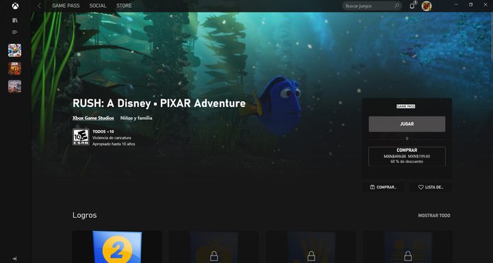 Rush: A Disney - Pixar está incluido en la suscripción de Xbox Game Pass