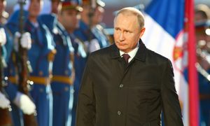 La imagen muestra al presidente de Rusia, Vladimir Putin.