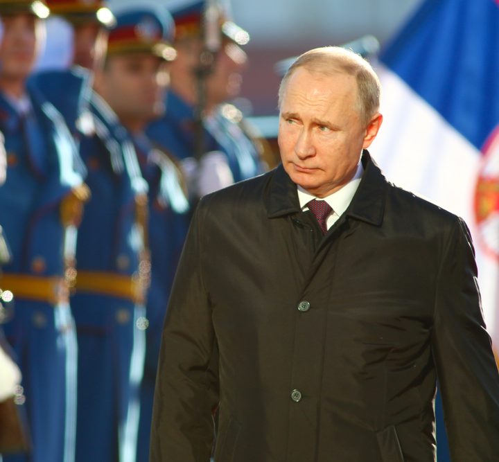 La imagen muestra al presidente de Rusia, Vladimir Putin.