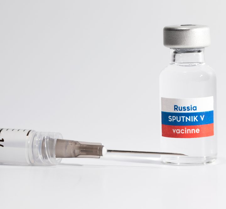 La imagen muestra la vacuna rusa Sputnik V.