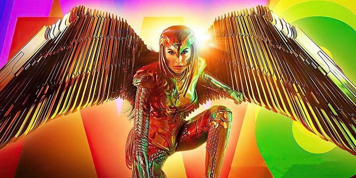 La imagen forma parte de la promoción de la película Wonder Woman 1984.