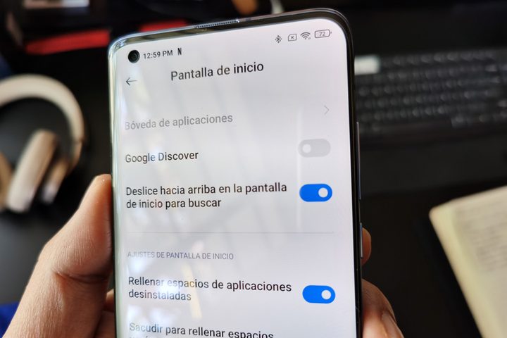 Cómo desactivar Google Discover en el Xiaomi Mi 10