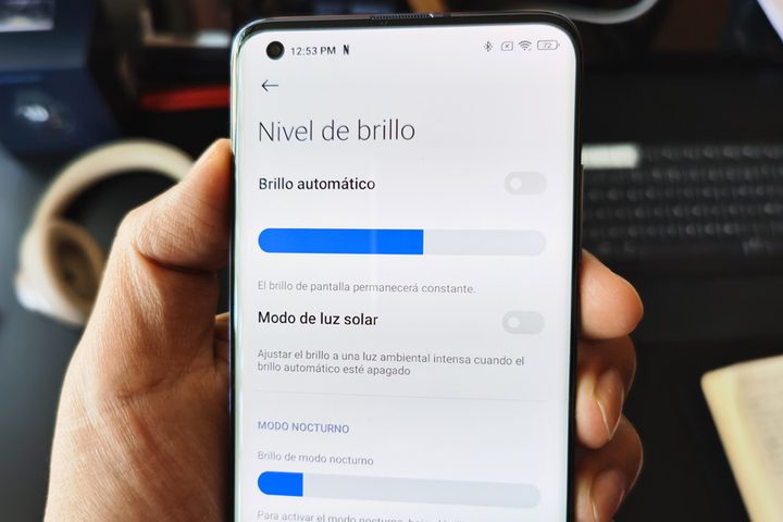 Desactivar brillo automático en el Xiaomi Mi 10