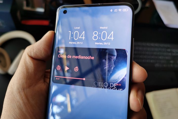 Reloj dual en el Xiaomi Mi 10