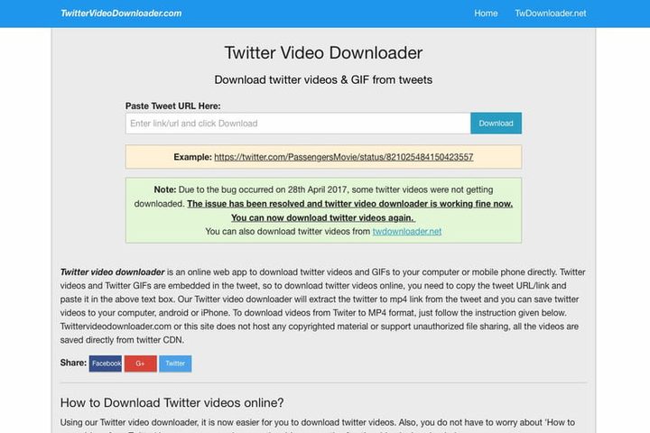 Cómo descargar videos de Twitter