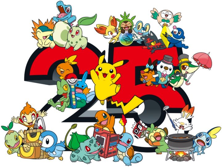 Imagen promocional del 25 aniversario de Pokémon