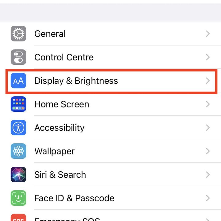 invertir los colores en un iphone 2a display settings 4 828x1792