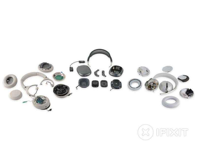 Desmontaje de los AirPods Max por IFixit
