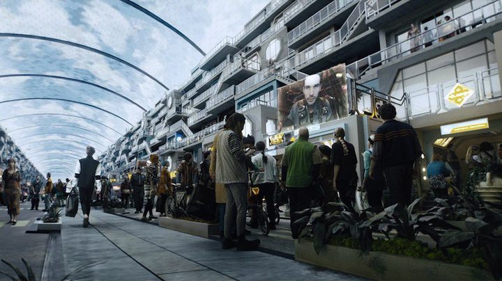 Una imagen de la base espacial en Ceres de la serie de ciencia ficción 'The Expanse'