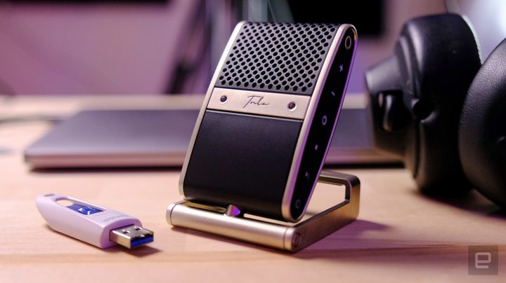 La imagen muestra el nuevo grabador portátil Tula Mic.