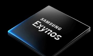 La imagen muestra el nuevo procesador Exynos 2100 de Samsung.