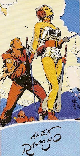 Flash Gordon junto a la periodista Dale Arden