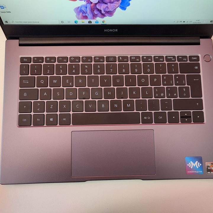 honor magicbook teclado