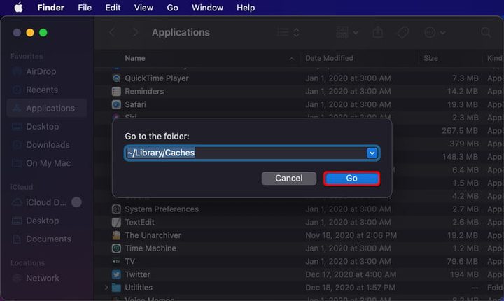 Comando en Terminar para aprender a cómo liberar espacio en Mac