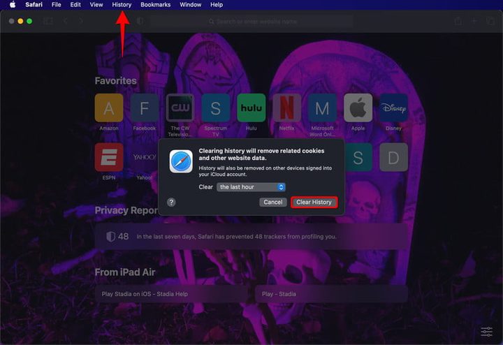 Imagen de Safari para limpiar el cache, aprendiendo a cómo liberar espacio en Mac