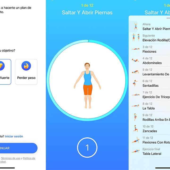 Seven aplicación de ejercicios para iphone
