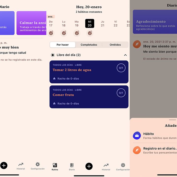 Tangerine app para diario