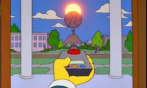 tapar el sol señor burns