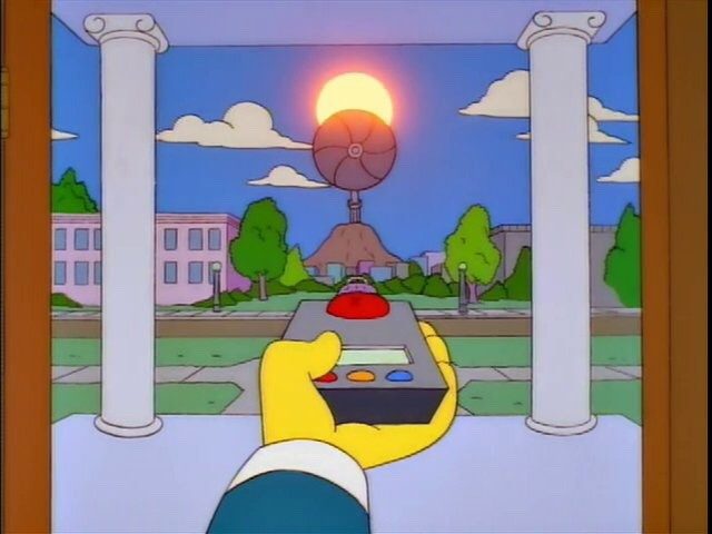 tapar el sol señor burns