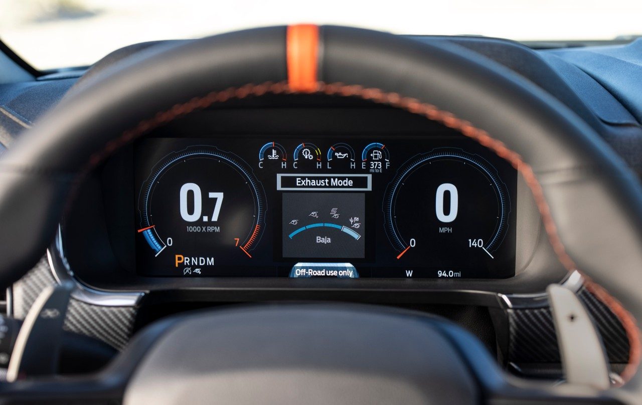 cl&uacute;ster 2021 Ford Raptor