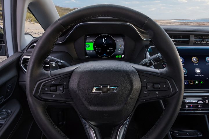2022 Chevrolet Bolt EV steering wheel
