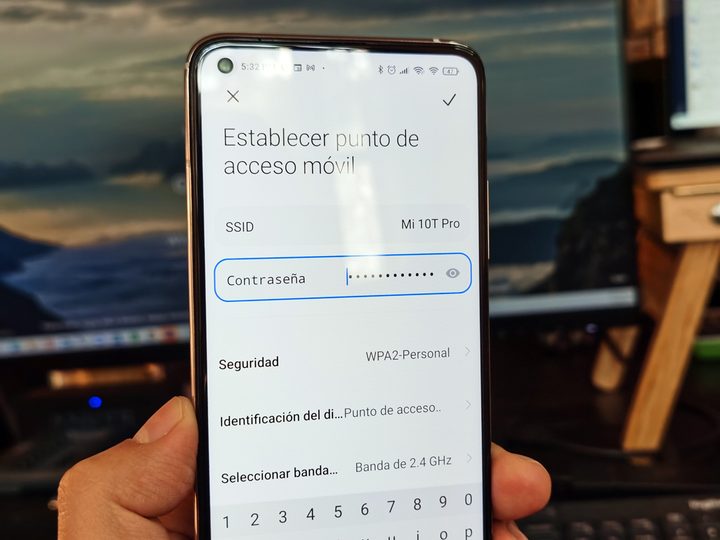 Punto de acceso en el Xiaomi 10T Pro