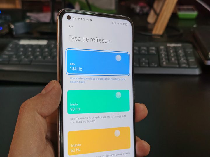 Tasa de refresco en el Xiaomi 10T Pro