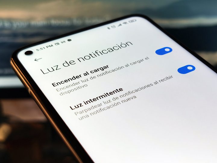 Luz de notificiación en el Xiaomi 10T Pro