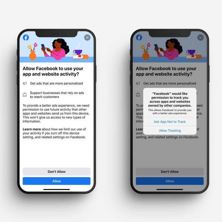 Mensaje de advertencia de Facebook