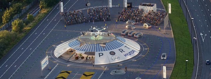 La plataforma de aterrizaje y despegue del aerpuerto de drones de Coventry en Reino Unido