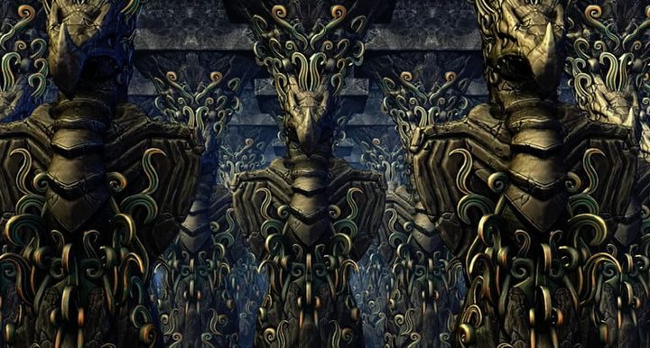 Imagen de juego renderizada con Intel Xe-HPG