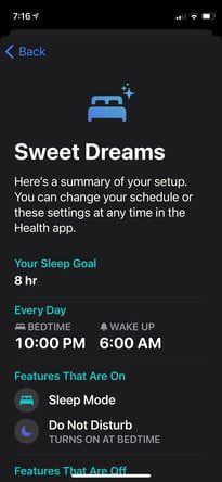 trucos ocultos de iphone ios 14 dormir 2