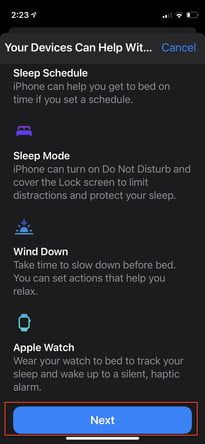 trucos ocultos de iphone ios 14 dormir 6