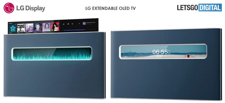 LG televisor con pantalla retráctil