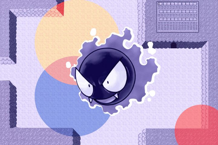 Una imagen del Pueblo Lavanda de los juegos Pokémon Red y Pokémon Green