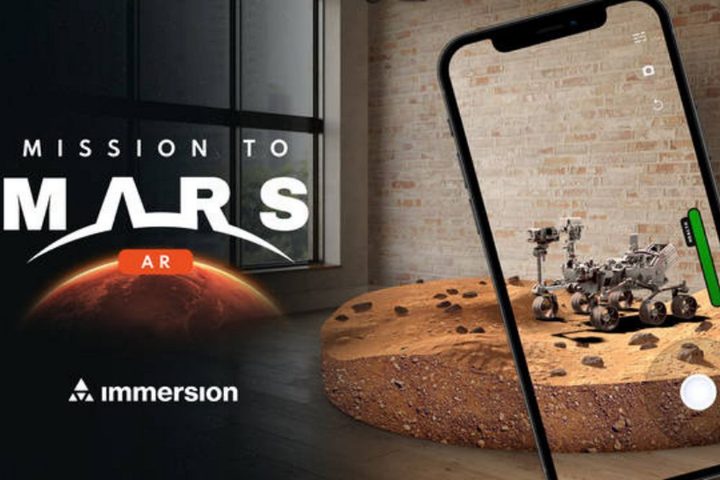 La imagen muestra la aplicación Mission to Mars.