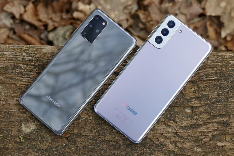 Teléfonos S21 plus y S20 plus