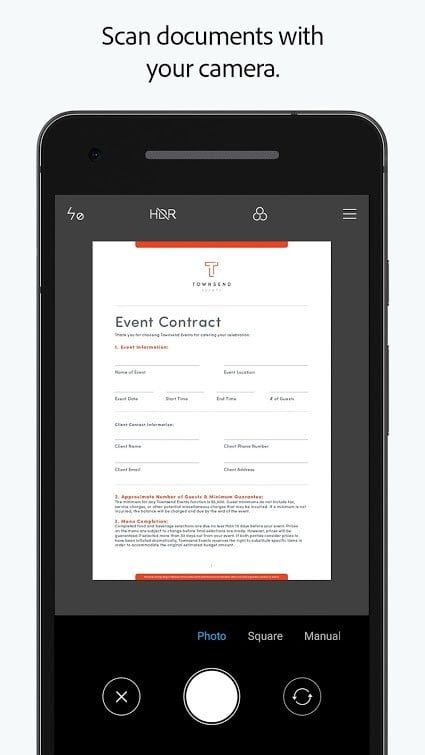 Adobe Fill & Sign app para firma digital