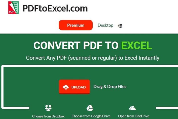 PDF a Excel