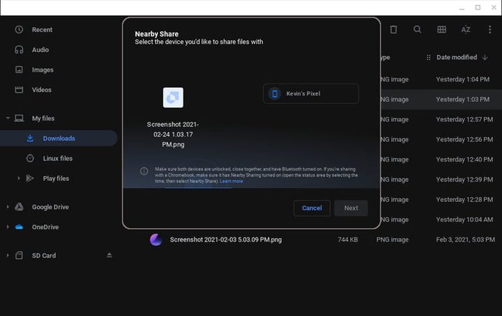 cómo usar Nearby Share en Android