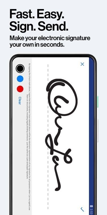 DocuSign app para firma digital