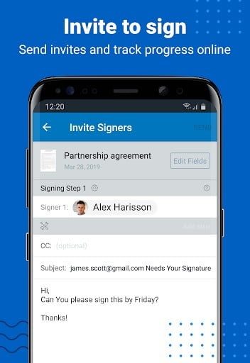 SignNow app para firma digital