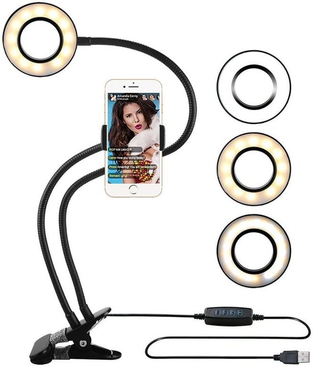 Soporte con anillo de luz Purada accesorios para teléfono