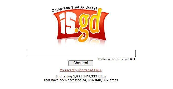 Acortador de URL llamado is.gd
