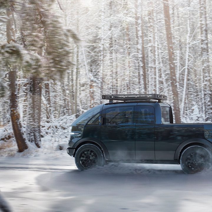 Canoo Pickup Truck Side View