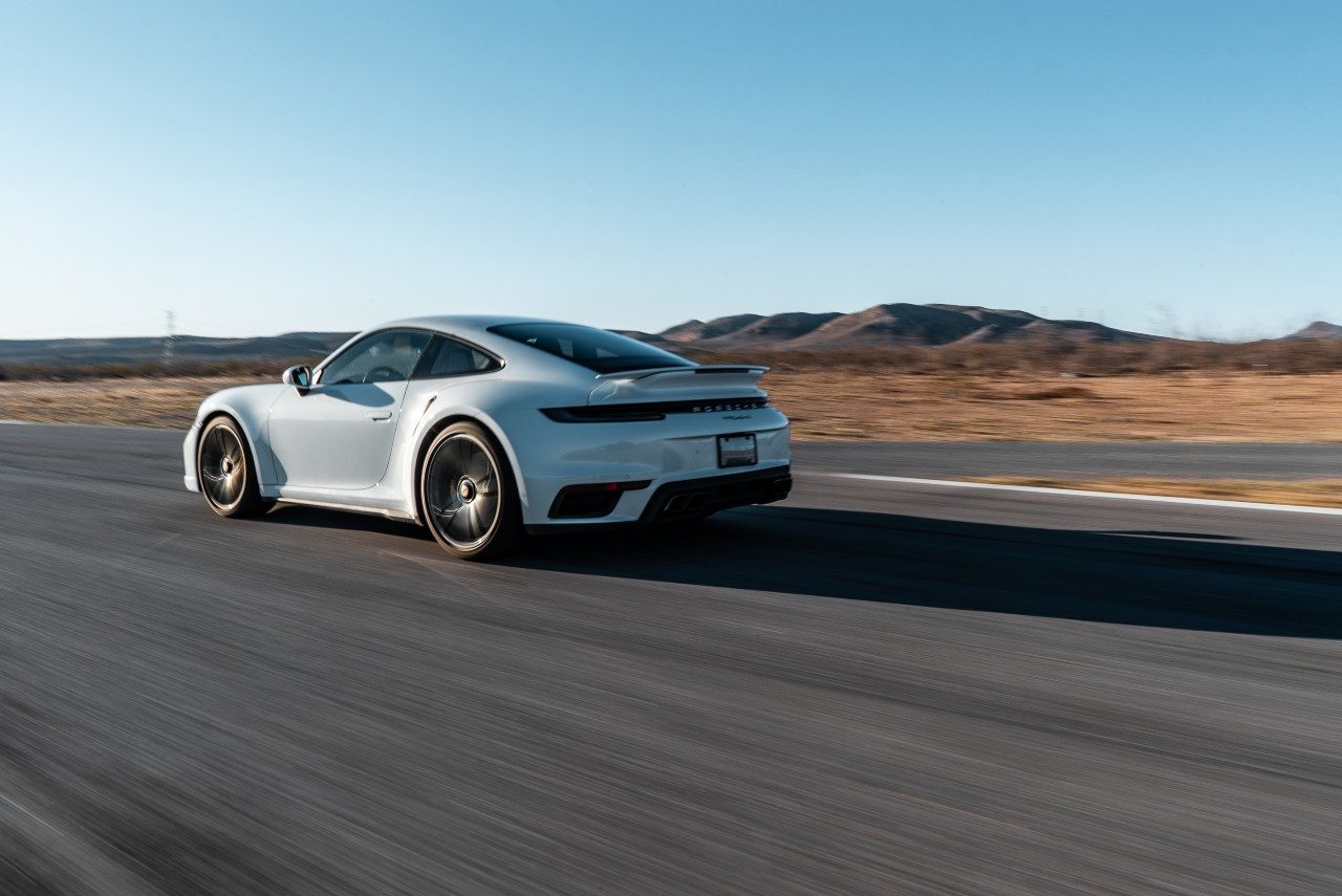 Porsche 911 turbo S rear view